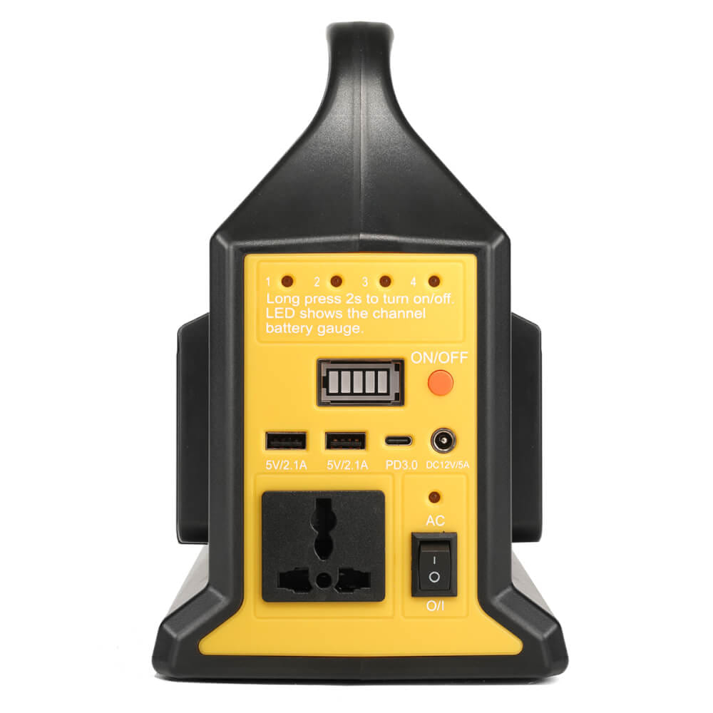 หัวแปลงปลั๊กไฟ (พร้อมแบตเตอรี่) DELTON รุ่น PWS-220V ULTRAFLEX 20V 4AH_4